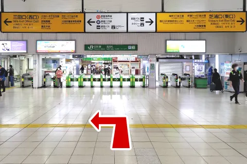 JR田町駅からの道案内1