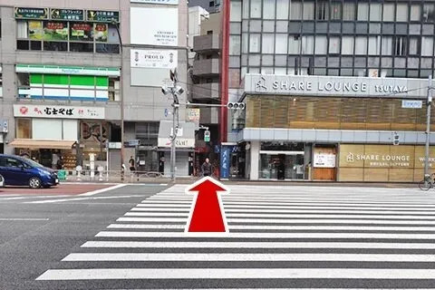 JR田町駅からの道案内3