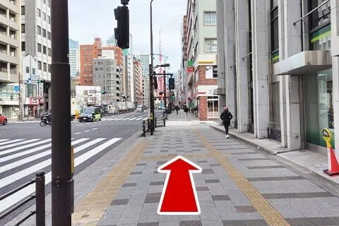 JR田町駅からの道案内7