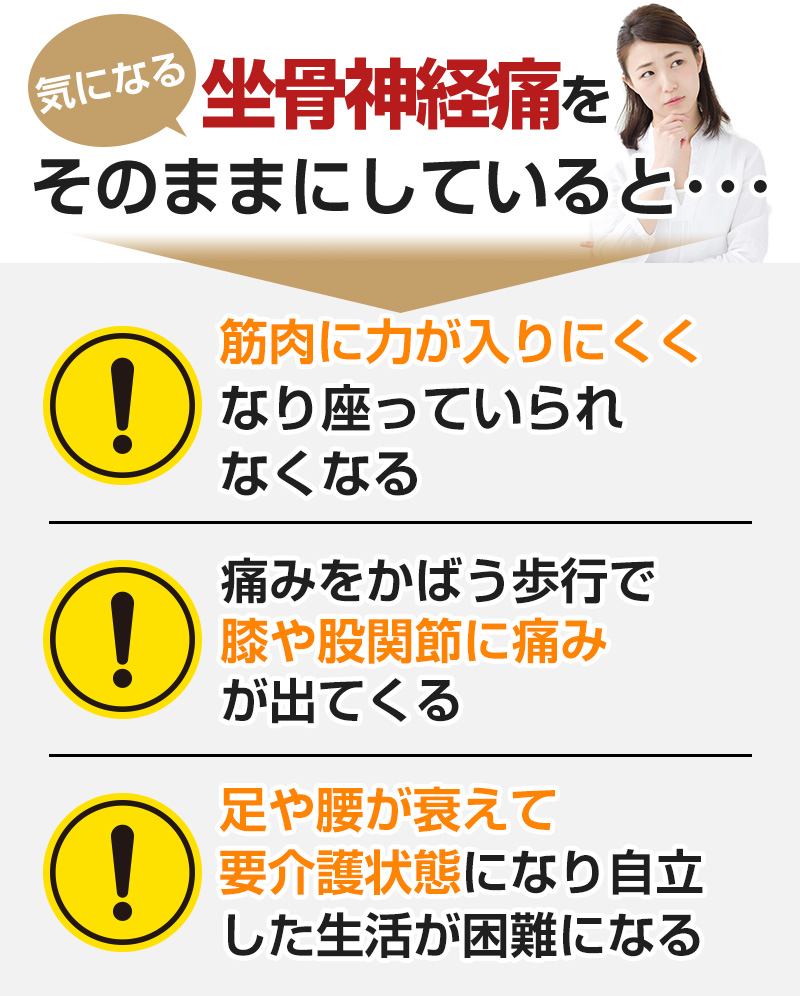 坐骨神経痛そのままに